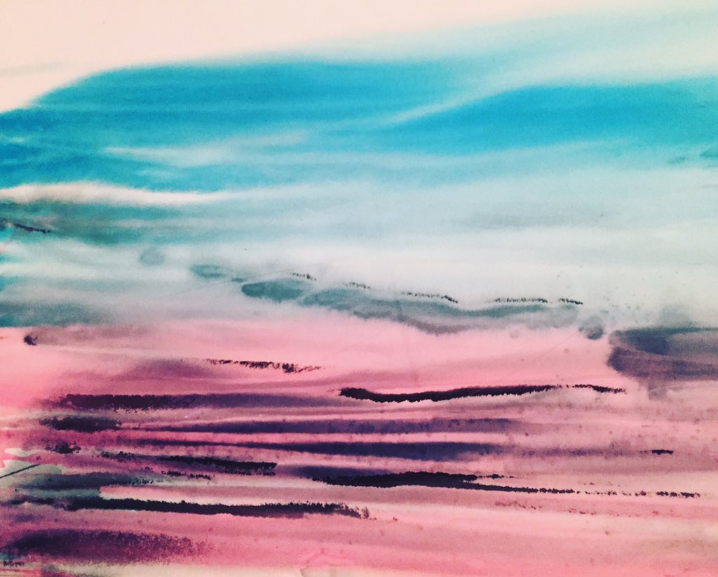 willcarruthers's tweet photo. “Something went “ptoof” in the pink zone.” Ink on paper. Actually quite large. Finished today before the mosquitoes pounced. Extraneous to baggage. Going for a song. Message me for explanations . #abruzzo #carruthersart #spacemen3 #willcarruthers #ink #deadskeletons https://t.co/JJco71pqvL