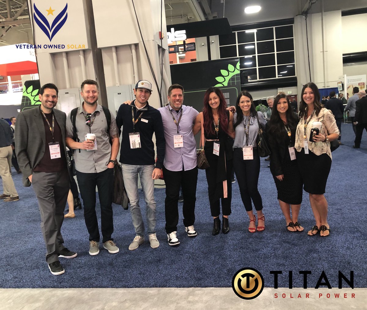 VetOwnedSolar's tweet photo. So cool to see this awesome team from our National Install Partner, Titan Solar Power.
Veteran Owned Solar has a great time at #SPI2019, in Salt Lake City, UT
#SolarPowerInternational #VeteranOwnedSolar #SolarForHeroes #GoSolarGiveSolar https://t.co/QmOXrVXgSe