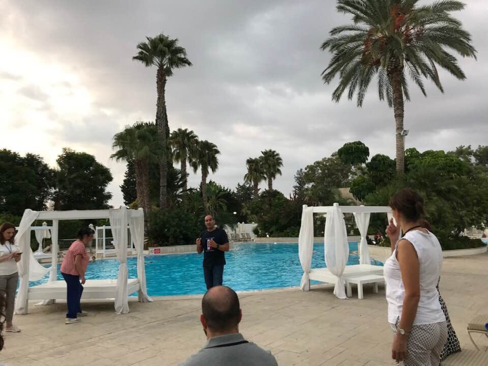 Presenting the importance and how to safely execute Stretching Exercises to people with Rheumatic diseases during the 8th Agora Conference Nicosia 2019 #agora #cyplar #eular #aquaticexerciserehabilitation #aquareaction #stretchingexercises