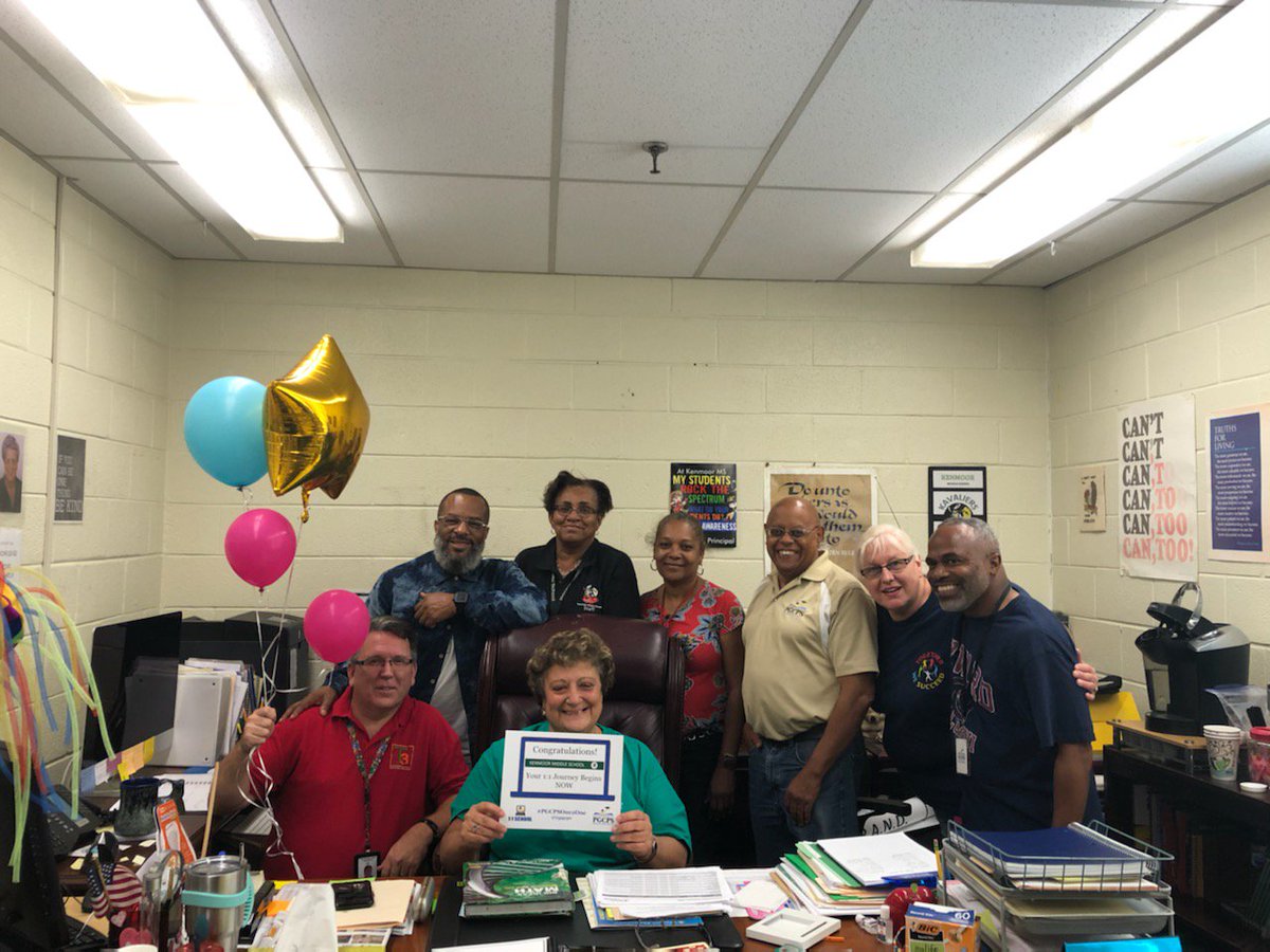 PGCPS Technology Training (@t3pgcps) on Twitter photo Last stop on this 6th grade #PGCPSOne2One tour for today was our visit to <a href="/kenmoormiddle/">Mrs. Maha Fadli</a> to share the news with their leadership team. Welcome aboard! Last stop on this 6th grade #PGCPSOne2One tour for today was our visit to <a href="/kenmoormiddle/">Mrs. Maha Fadli</a> to share the news with their leadership team. Welcome aboard!