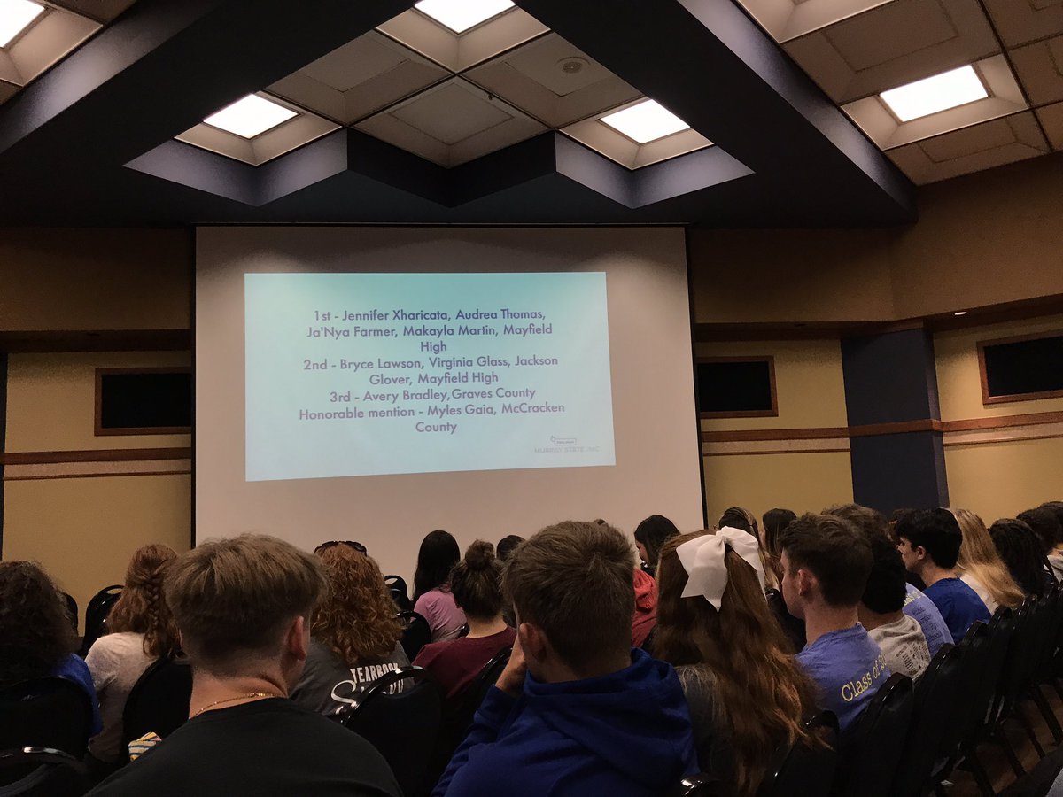 MrsKMartin13's tweet photo. MHS Media Arts students took 1st & 2nd places in the Digital Shorts category at the #JMCWorkshop. https://t.co/pVhNs87JUy