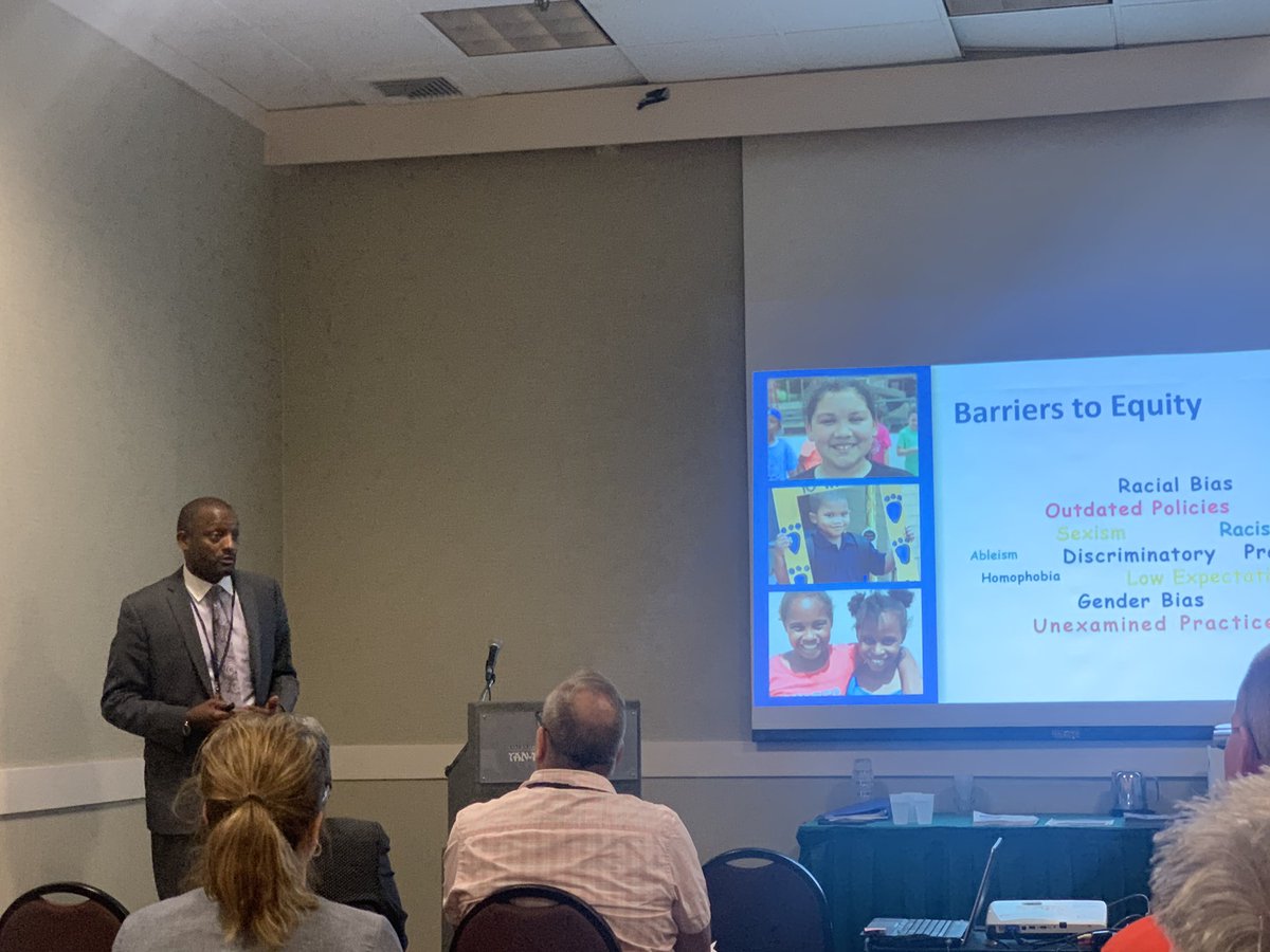 krodrequez's tweet photo. My colleague and friend @MarkBedell_KCPS talking about the issues of equity that continue to exist in #KCMO and throughout the country as well as what @kcpublicschools is doing to address it.  We stand with you in this work! #equity #MSBA2019 @GrandviewCSD4 https://t.co/Hyl0gWfsLZ