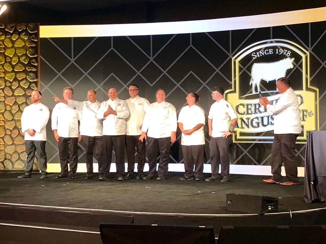 FWV_US's tweet photo. FWV attended client @CertAngusBeef’s Annual Conference this week in Asheville! Chefs, ranchers, retailers and media came together for three days of Blue Ridge Mountain views, over-the-top culinary experiences and beef education. #beefbash19 #certifiedangusbeef #bestangusbeef https://t.co/SO16aG3EjP
