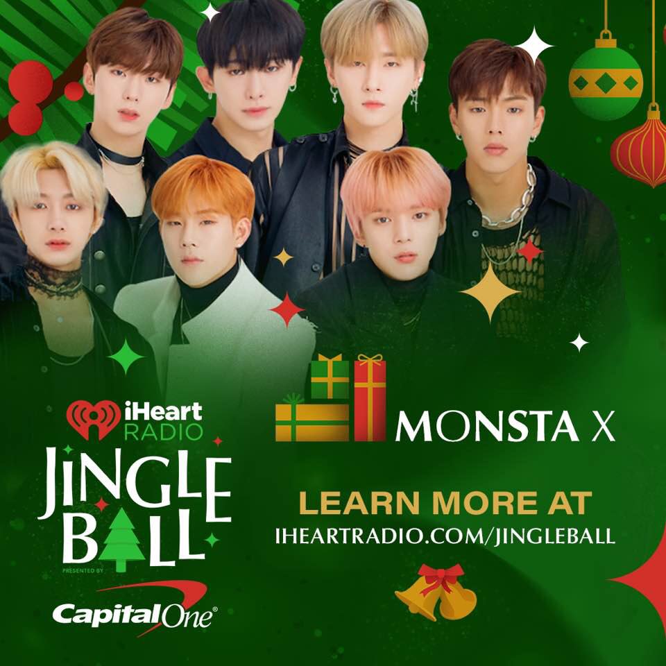 [#MONSTA_X]  
See you on the 2019 #iHeartJingleBall tour! iHeartRadio.com/JingleBall

#2019iHeartJingleBall @iHeartRadio
#MONSTAX #몬스타엑스