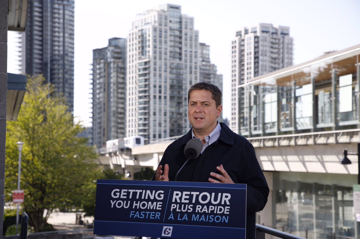 AndrewScheer's tweet photo. Your commutes keep getting longer and more expensive. A new Conservative government will invest in projects that get you home quicker and safer so you can spend more time with your loved ones and less time in gridlock. It's time for you to get ahead. https://t.co/7JfygjcgHF