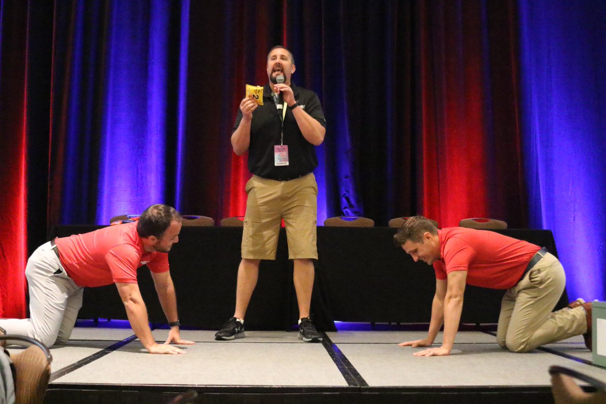 TheRealAAU's tweet photo. #Committobefit can be fun with PYFP! The National Staff had some fun learning about the new partnership with IHT (Interactive Health Technologies) and the Presidential Youth Fitness Program in Anaheim, Ca!
#aausports #weareaau #PYFP #InteractiveHealthTechnologies https://t.co/0WkxhNybIz