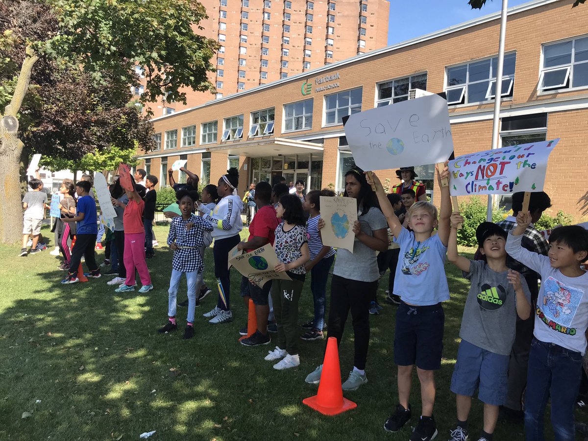 Ss participated in the #climatestrike bringing awareness to our community! #FridaysForFuture #letsmakeachange @FairbankPS