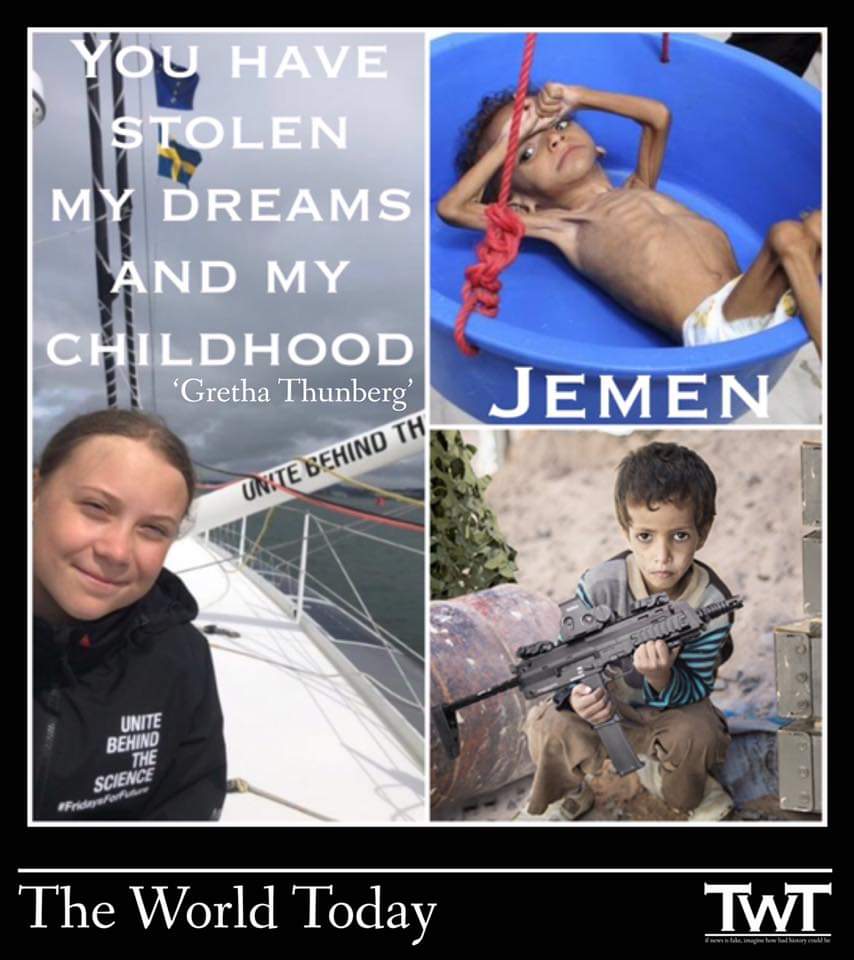 natasja_dankers's tweet photo. How Dare You? You have stolen my Dreams and my Childhood 🤔 #GretaThunberg https://t.co/HmXyaI5mD6