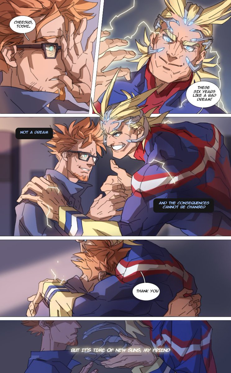 - What is going to happen Dave?
- Something wonderful 
#bnha #allmight