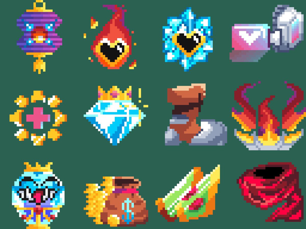 pedro_m_war's tweet image. Been pretty busy this week creating some #pixelart for #Elsie. We have a bunch of items planned, and this is only the tip of that iceberg. These are all work in progress (I see you ugly red scarf)