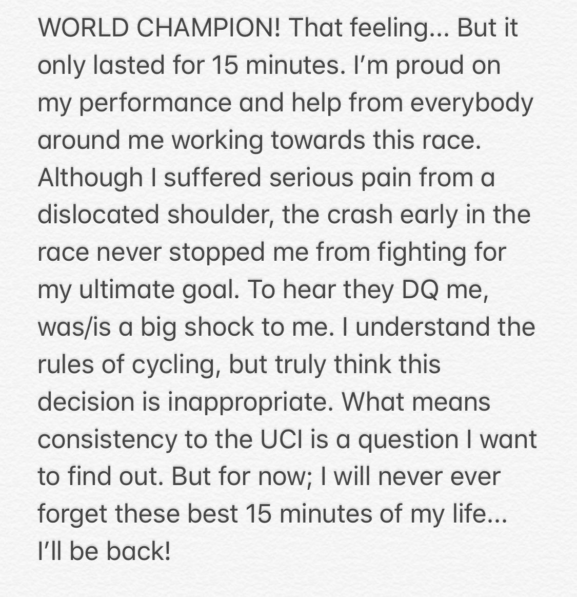 👇🏻About what should have been my best day on a bike...