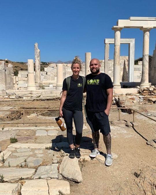 GoatPatchBrewCo's tweet photo. Check out these #GoatsIntheWild all the way in Greece! 🍻

#GoatPatchBrewing #HomeofBalancedBrews #GoatintheWild #TempleofDemeter #MrWorldwide https://t.co/f4VZbRb6WT