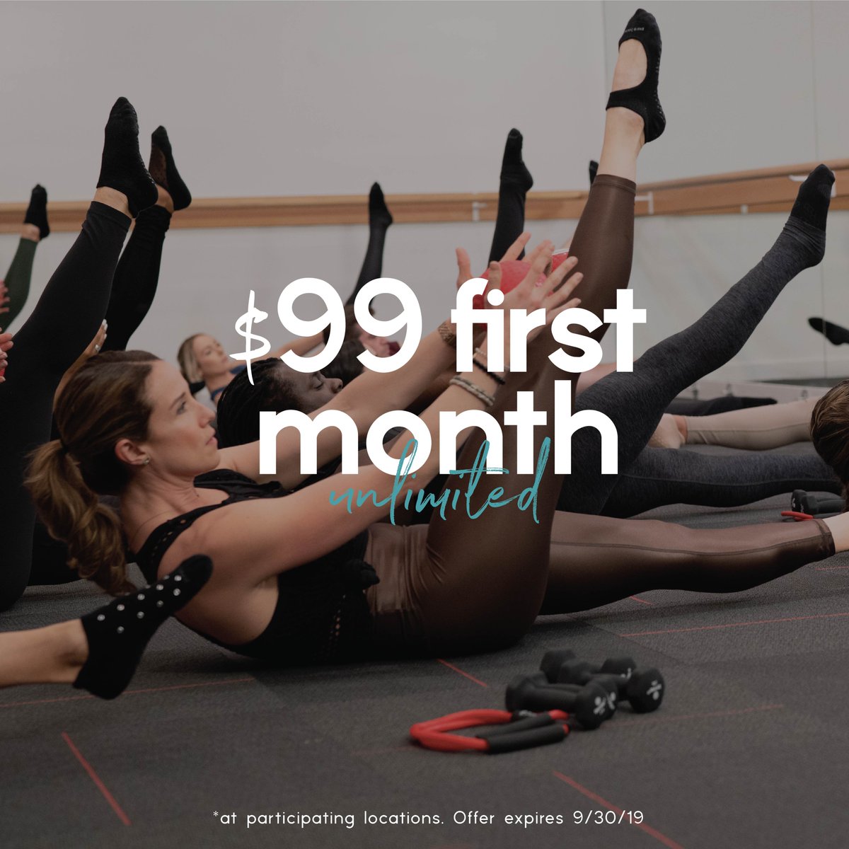 We're offering your first month of unlimited classes for $99 when you become a Pure Start member. This offer is available through 9/30/19 at participating locations only. Visit purebarre.com or download the Pure Barre app to find a participating studio.⠀⠀⠀⠀⠀⠀⠀⠀