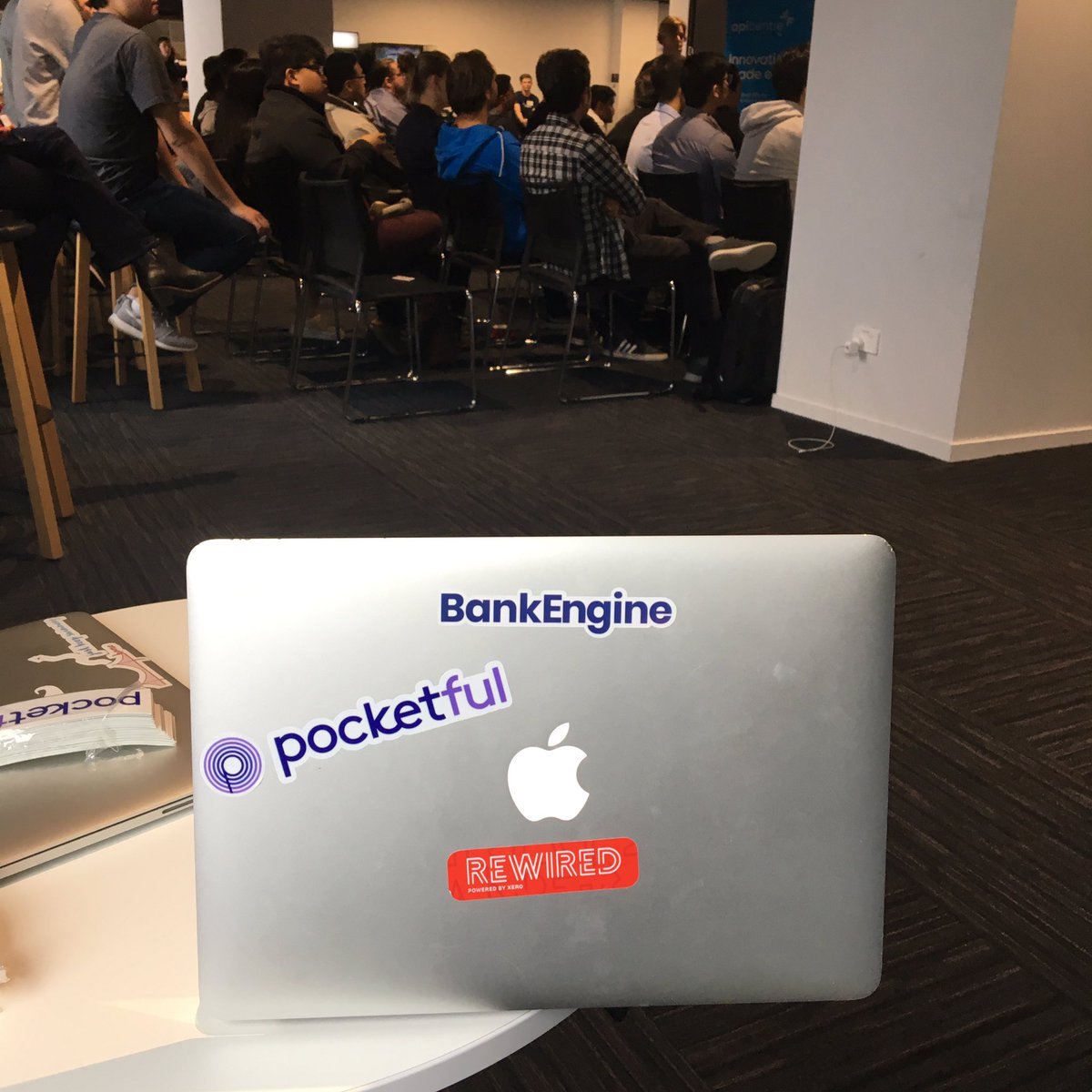 paywithbilly's tweet photo. We’re at NewZealand’s first #openbanking hackathon, 100 devs, designers and thinkers in the room! Congrats @Bankenginenz for making it happen 🙌 cc @KrisinMana #kfa https://t.co/0TufTkxrBp