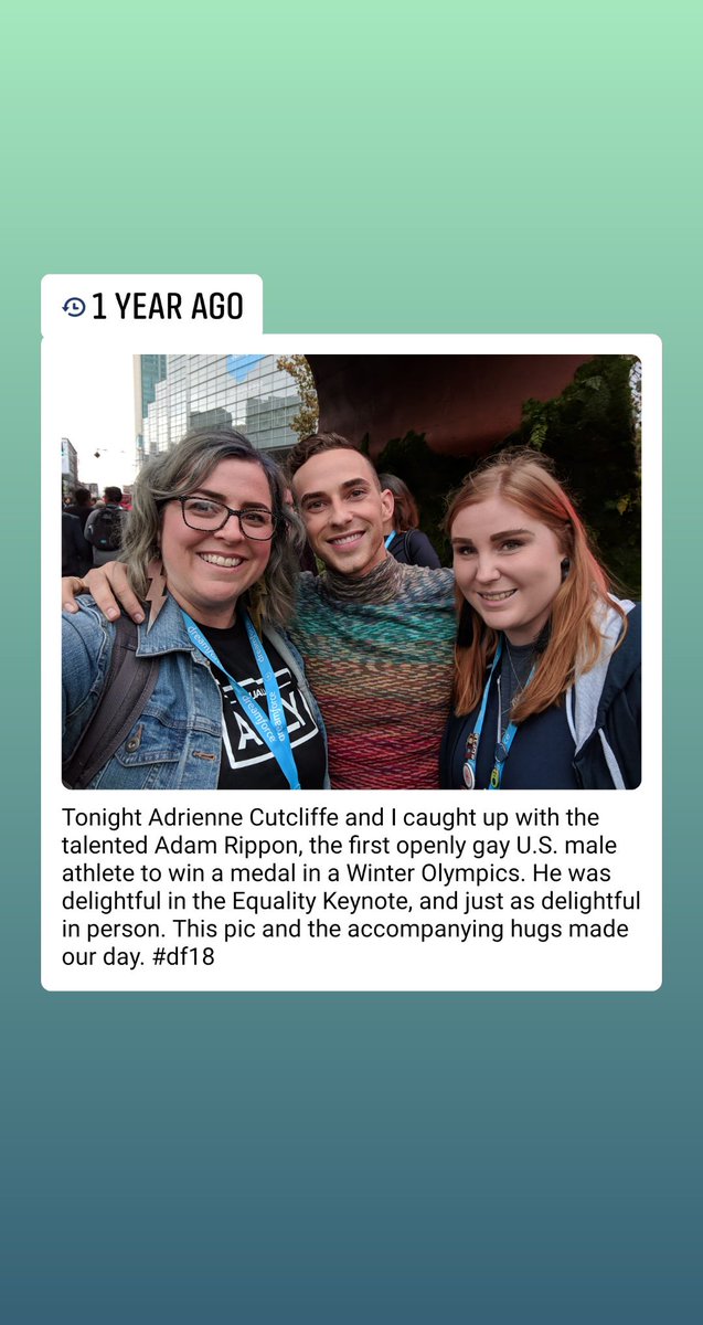 bextabooo's tweet photo. One of my favourite ever @Dreamforce moments was meeting/fangirling @Adaripp with @aadrienne_ What's been your favourite #DF moment? #EqualityAlly #RepresentationMatters https://t.co/jwEAnh6uIV