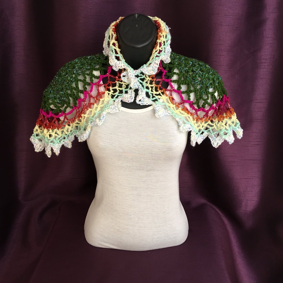AshleyAOriginal's tweet photo. Excited to share the latest addition to my #etsy shop: Knit Capelete, Crochet Shawl, Multi Colour Festival Fashion Poncho https://t.co/FEv737qYzj #accessories #shawl #rainbow #yes #bohohippie #festivalwear #fibrearts #onesize #mensfashion https://t.co/VCSljNuezh