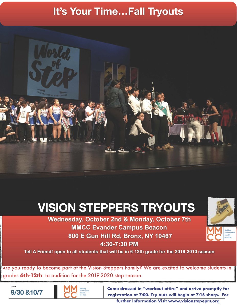 Aaaand we are back. Come out and see if you have what it takes to be a #visionstepper #steplife #stepteams #gospelsteppers #nationalchampions #bronx