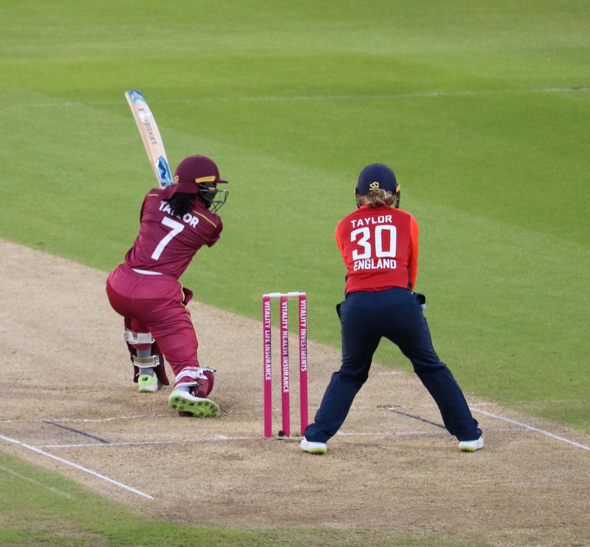 To <a href="/Sarah_Taylor30/">Sarah Taylor</a> WI say thank you for your contributions to Women’s cricket. For being a fierce competitor and lightening fast behind the stumps. For being a Champion both on and off the field. Congratulations and we wish you all the best in your future endeavours!