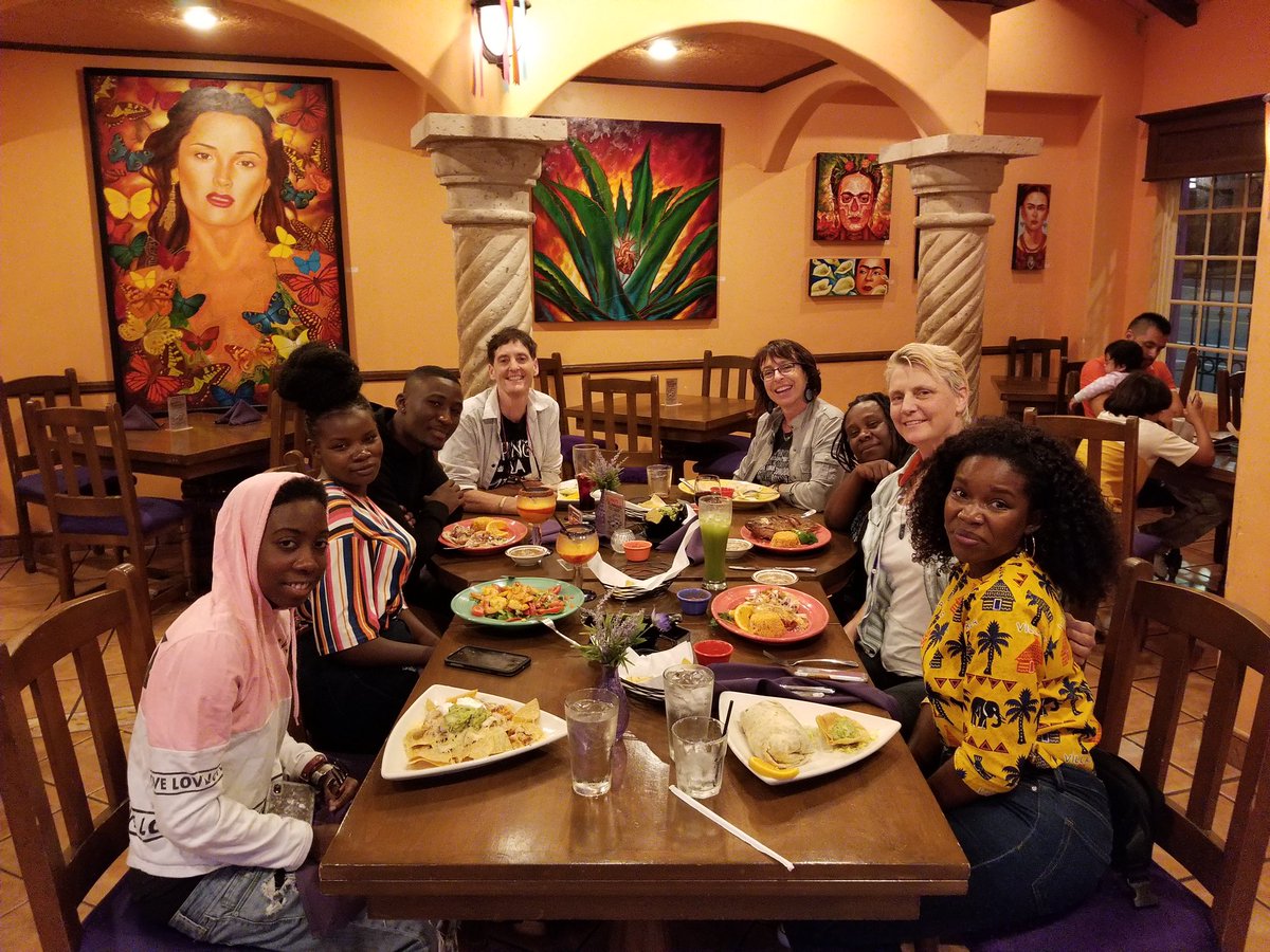 brittlepaper's tweet image. The Brittle Paper crew hanging out in LA. We are here for the 2019 #QueerYourAfricanRead #lambdalitfest