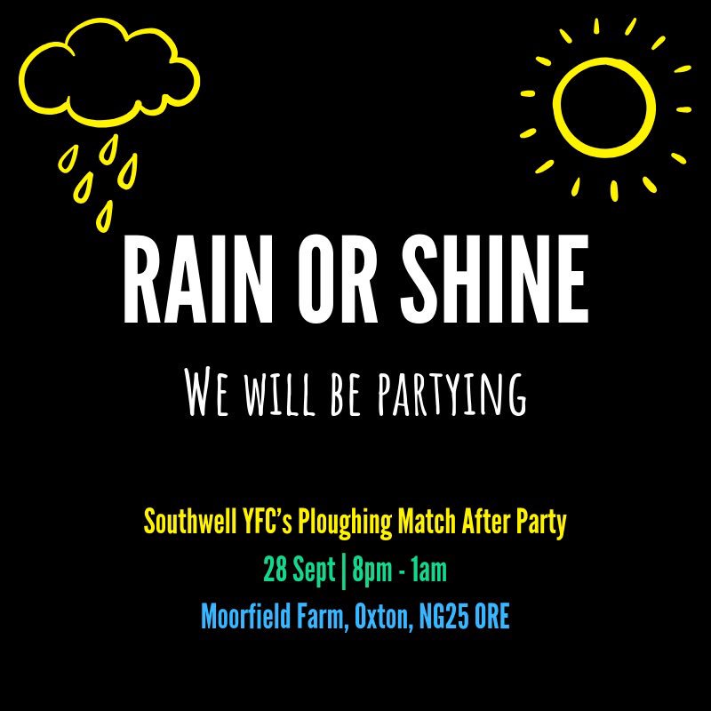 Southwell_YFC's tweet photo. Just a casual lazy day tomorrow... 💅
JUST KIDDING IT IS  ONE OF THE BUSIEST DAYS OF OUR ENTIRE YEAR!

Come and say hi to us if you’re at Southwell Ploughing Match &amp; don’t forget about our after party in the evening!!

May need a stiff drink Sunday 🥂 https://t.co/1zYJTR1jxh