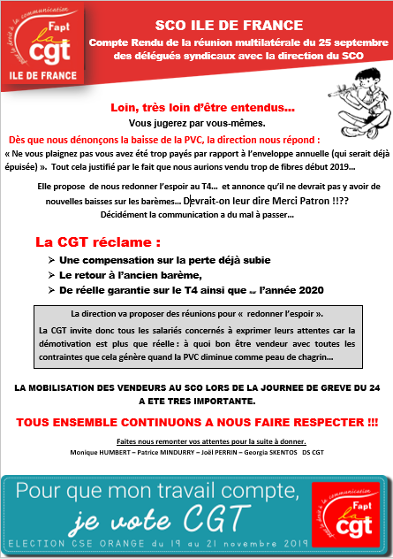 CgtTelecomParis's tweet photo. #CGT #Orange #ServiceClientOrange #Salaires
PVC en baisse😠
Direction : Ne vous plaignez pas vous avez été trop payés par rapport à l’enveloppe annuelle🤬
CGT exige😼
-compensation sur perte déjà subie
-retour ancien barème
-garanties pour T4+2020
😎Faisons-nous respecter😎 https://t.co/Xjp8zNpmjf