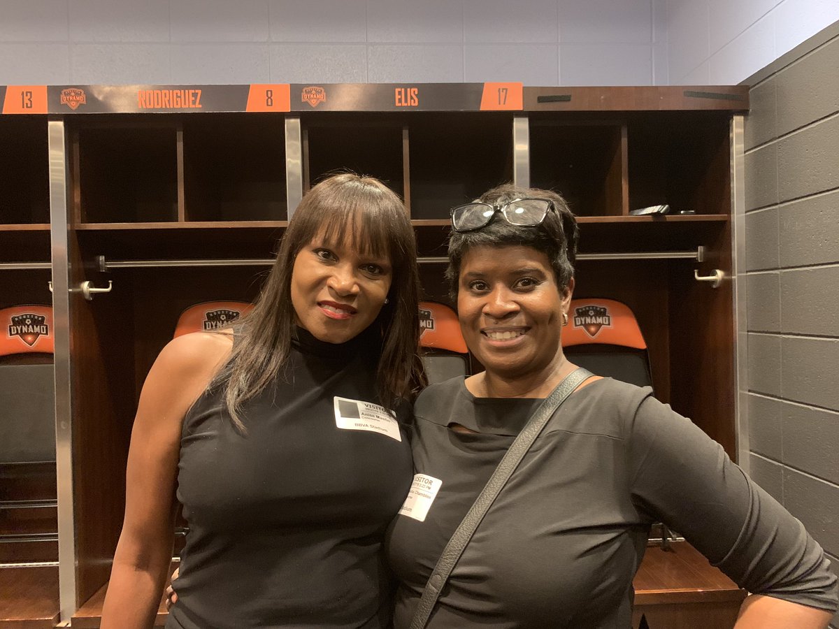 Congratulations Atlanta Board Member @Anise_As_Is , winner of the BBVA Stadium Tour and Natassha Chambliss, her guest. Home of Dynamos and the Dash. Meet Tiffany. Tiffany worked her way up from a $6 am hour ticket girl to Sr  Director of Fan Experience. #dreampossible #nbmbaa