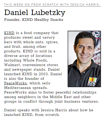 Before launching <a href="/KINDSnacks/">KIND Snacks</a>, founder Daniel Lubetzky performed magic in the streets of Paris &amp; Bulgaria. bit.ly/1jZM0wi <a href="/NPR/">NPR</a>