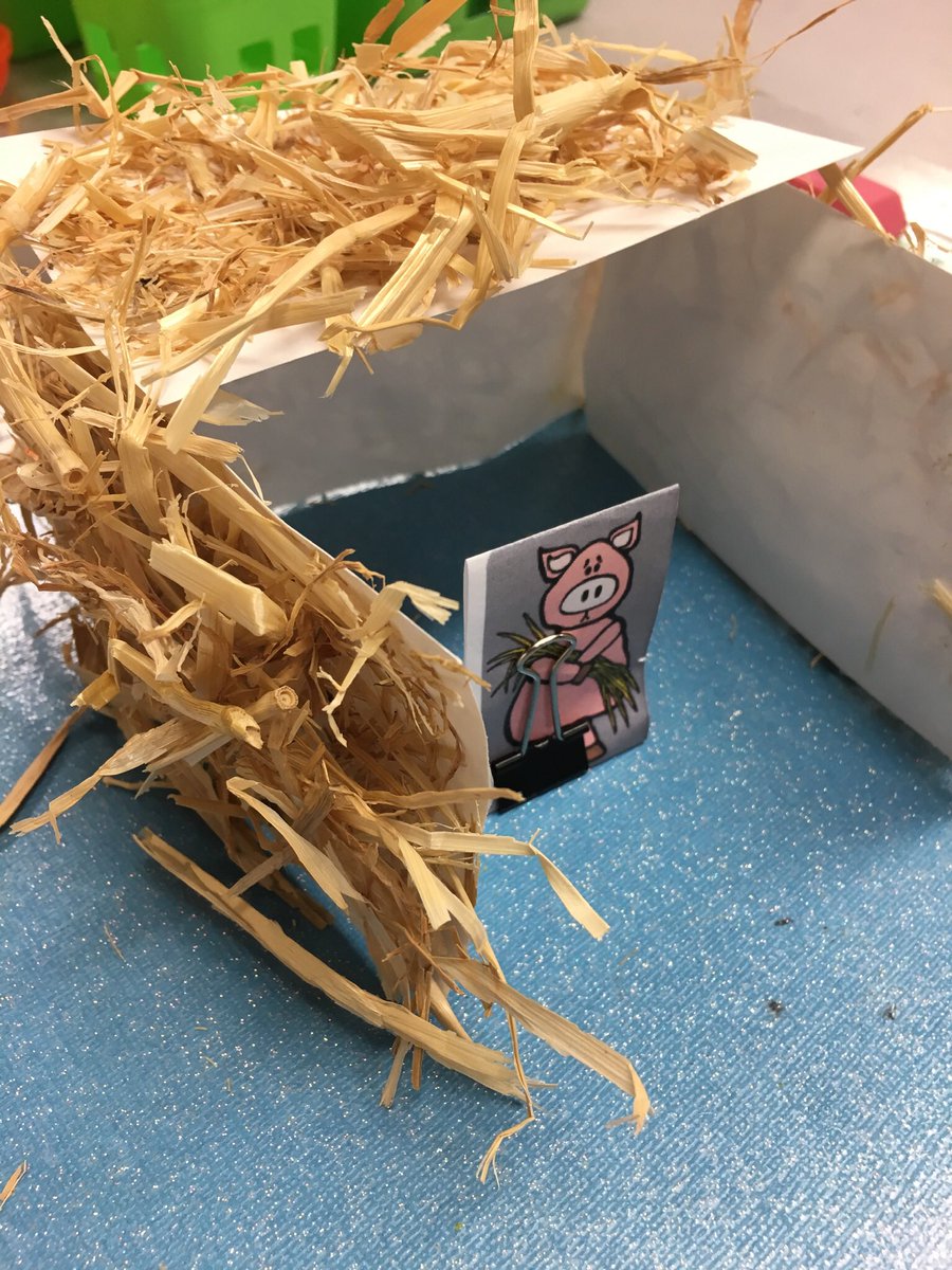 Three Pigs Engineering.  Does straw make a good house?  How can we improve our design?  ❤️mykids