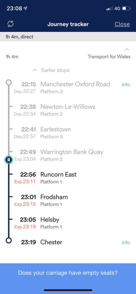 SimonMosley1's tweet photo. Well done @arrivanorthwest Helsby to Chester in under a minute! And there was me thinking the train would be late https://t.co/STkYVpUkNw