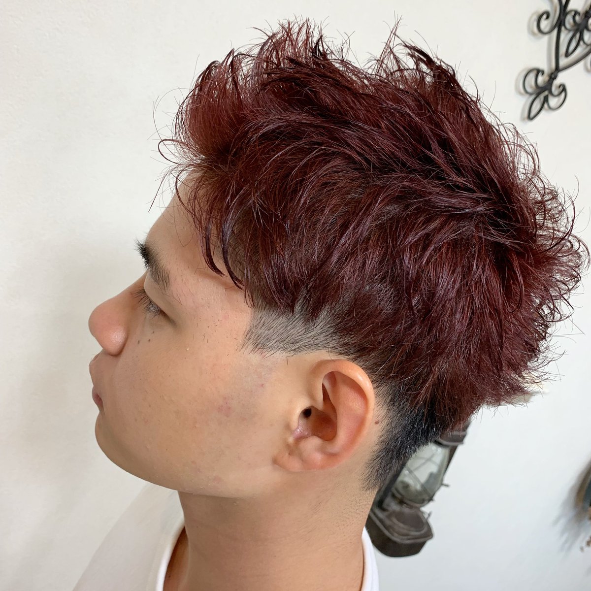 Yeast Y Bond Hair Auf Twitter ベリーショートスタイル 色はワインレッドでカッコ良く決めました ベリーショート ダブルカラー ブリーチ ワインレッド アディクシーカラー レッドバイオレット ヘアカラー 痛まないブリーチ カッコいい イケメン みよし