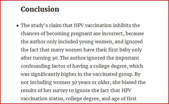 tombarr26816936's tweet photo. "Concerns about a paper on #HPVvaccination and pregnancy rates"
"DeLong is a well-known #antivaxxer, #stopfakescience
Although she is an associate professor of economics and finance, she has no background in science, epidemiology, or medicine" https://t.co/JCisUMVebX https://t.co/el4jcsSboJ