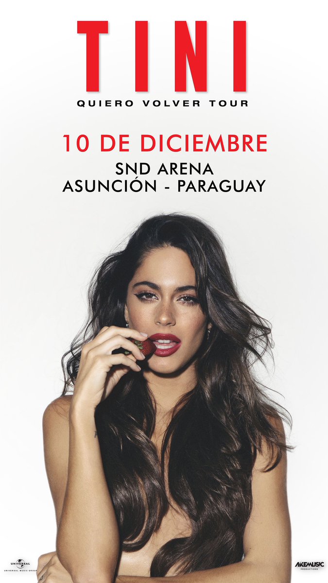 TiniStoessel's tweet photo. PARAGUAY TAMBIÉN MOS VEMOS EL 10 de DICIEMBREEEE❤️❤️❤️❤️❤️ #QuieroVolverTourParaguay acá el link para que puedas conseguir sus entradas https://t.co/1TJrnUOcay que alegriaaa✨✨ https://t.co/Cr9KGExLVu