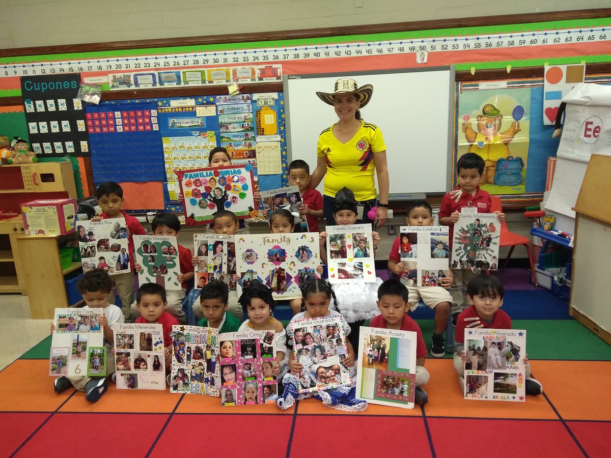 ptrujill1's tweet photo. Today we celebrated our Hispanic Heritage with traditional outfits from our countries. Also, my students presented their Family Projects. https://t.co/AJQzwu81l3
