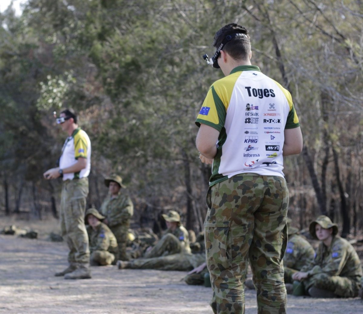 AUADRT's tweet photo. This week, while at @WoDCongress, team pilots Toges (AHQ) and Cam (#3CSSB) ducked out to the @AustralianArmy Cadets SQLD Field Training Ex to give them a burst on #DroneRacing! Great enthusiasm from this #NextGen of #STEM Aussies!
@comdforcomd @EducateSmarter @3BrigadeTSV https://t.co/IVdTyjW5kK