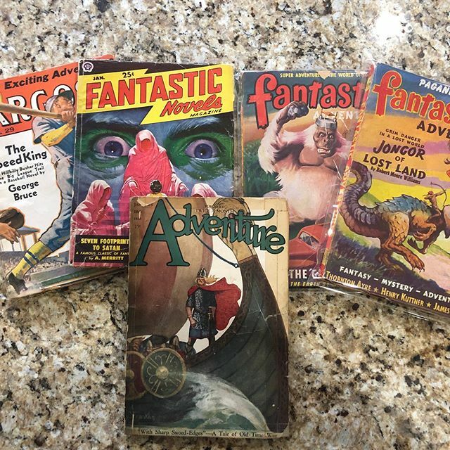 usssmh's tweet photo. Couple recent pickups. Few low cost options. The Adventure is in rough shape, but with a publishing date of 1918, had to have it. #pulps #pulpmagazine #pulpfiction #retropulp #pulprevolution #pulpadventure #pulpfantasy
.
.
#dc #marvel #comics #comicbooks… https://t.co/KA2nH3uv1n https://t.co/UTHO2FqUyG