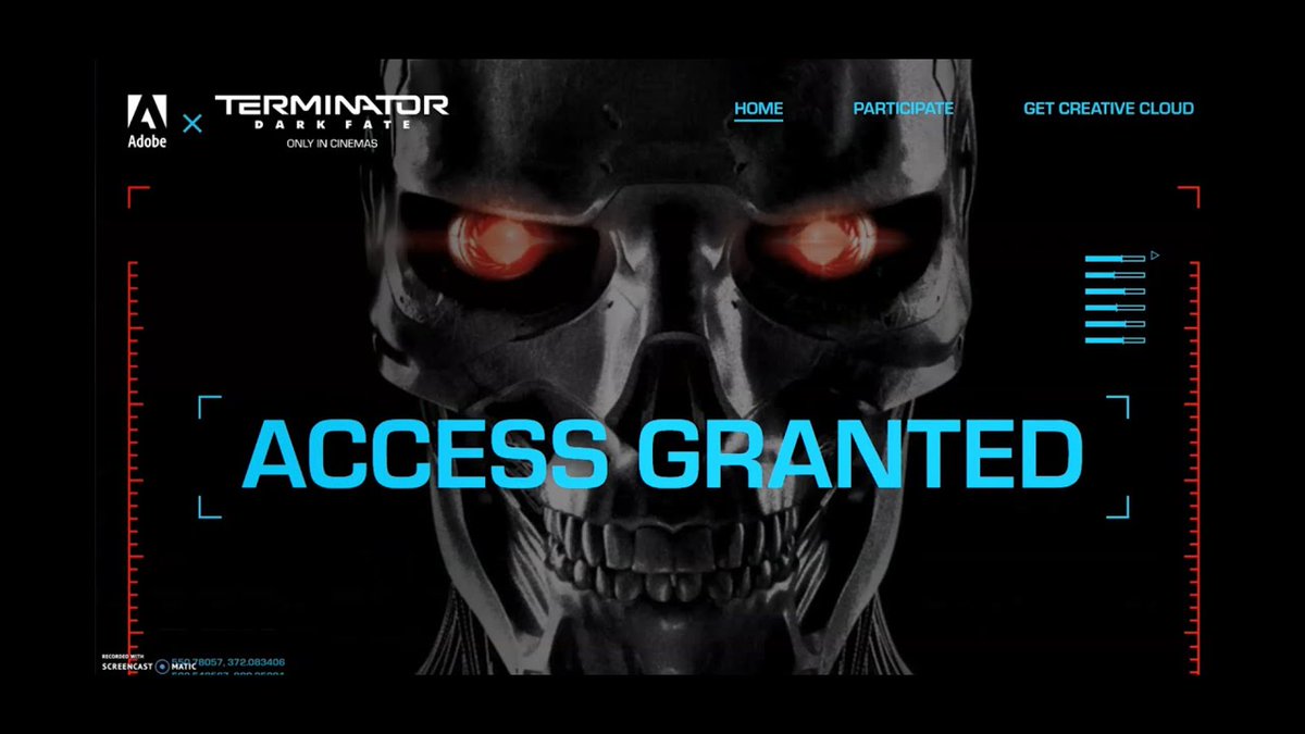 AdobeVideo's tweet photo. Ready for your chance to win $10K? Grab tips for the #CreateYourFate @Terminator Trailer Remix contest with this overview from @IgnaceAleya. #TerminatorDarkFate 

https://t.co/eBAaIlaSpx https://t.co/ur22CgrPpT