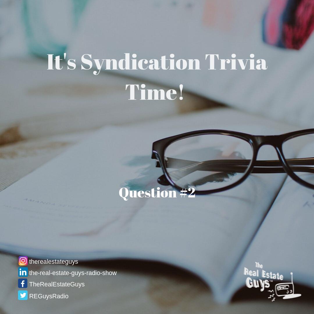 REGuysRadio's tweet photo. Syndication Trivia Question #2: Can you talk about prior investor returns on social media posts?
A. Yes
B. No
Comment or Message us your answer to be entered to WIN an autographed copy of Equity Happens!
#syndicationsecrets #realestateguysradio https://t.co/nvCkVsD9h5