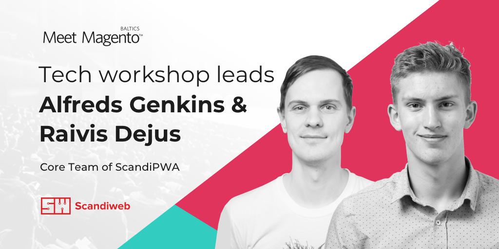 MagentoBaltics's tweet photo. The core team of @ScandiPWA - Alfreds and Raivis will share their knowledge of Progressive Web Apps in a technical workshop.
#Magento #eCommerce #PWA #ScandiPWA #Scandiweb #meetmagentobaltics #Riga #conference https://t.co/8iFvvSxRwk