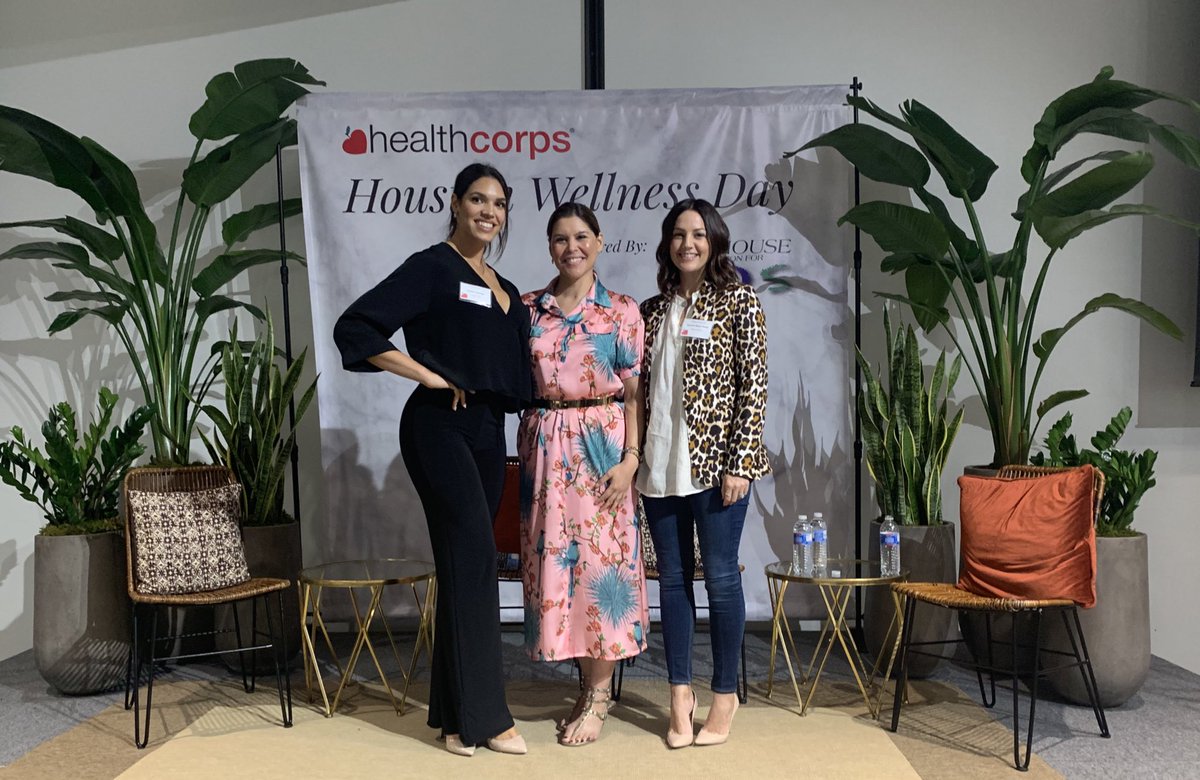 HealthCorps's tweet image. Our lovely ladies of The Business of Wellness 💞 Thank you to Charlise Springer, Estela Cockrell, and Caroline Harper Knapp for the enlightening discussion! #HoustonWellnessDay