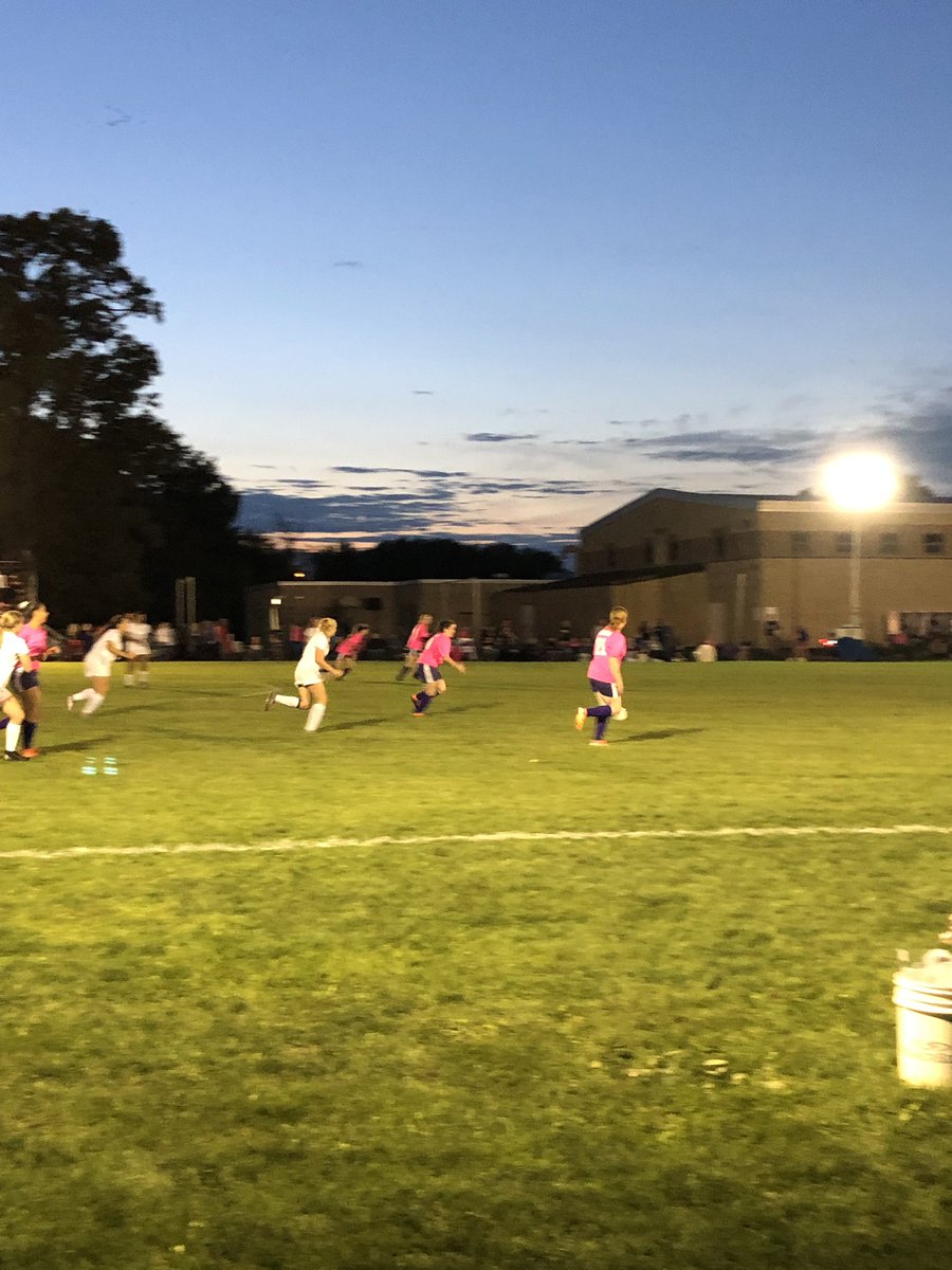 saintadmin's tweet image. @ACSDghosts hosted Lyme for the annual Pink Out game!  So excited to be able to play under the lights!  Huge thank you’s to the Booster Club!! #pinkout #acsghosts #CancerAwareness