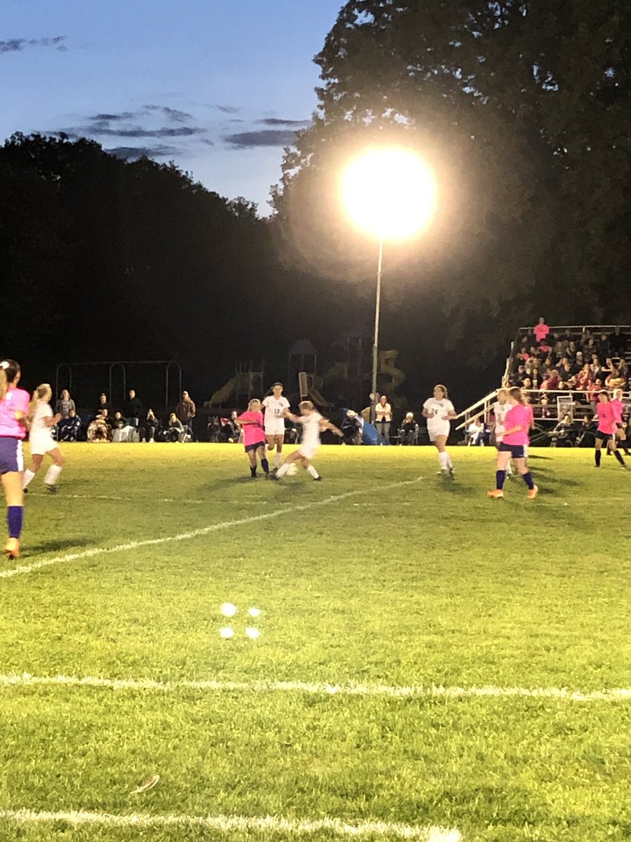 saintadmin's tweet image. @ACSDghosts hosted Lyme for the annual Pink Out game!  So excited to be able to play under the lights!  Huge thank you’s to the Booster Club!! #pinkout #acsghosts #CancerAwareness