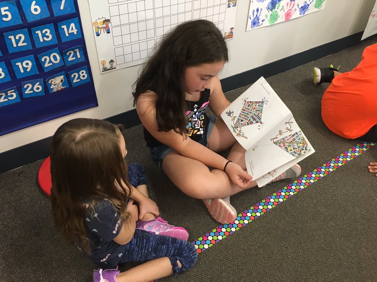 So fun reading with our third grade buddies! #oakstreetstories