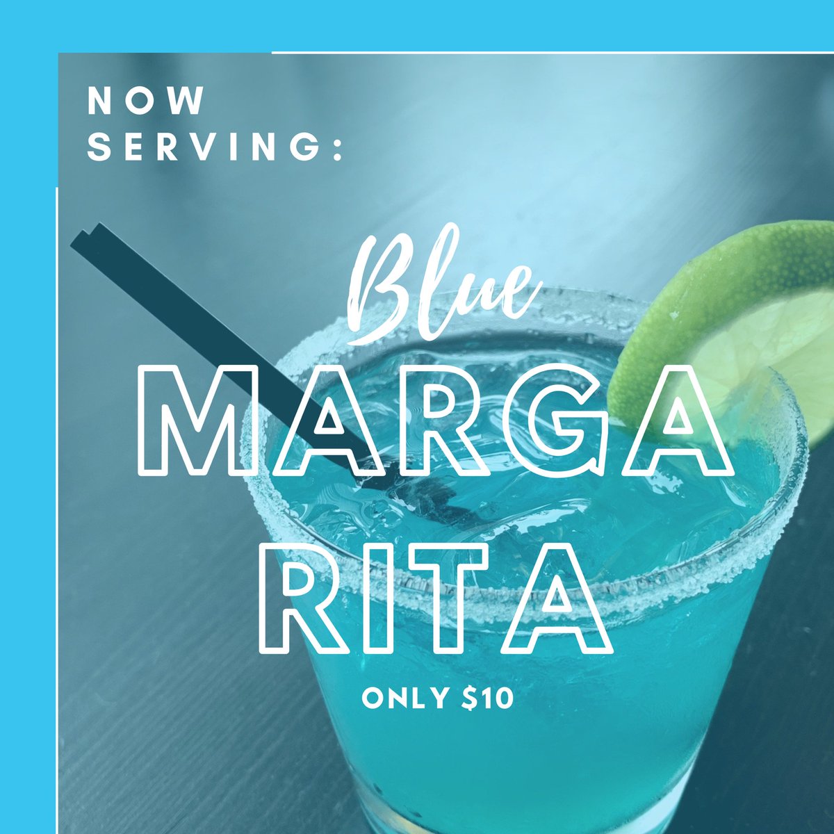 FabiolusCucina's tweet photo. Thirsty? Come try our new "Blue Margarita" for only $10 during the run of the @bluemangroup show!
.
.
.
#drinkspecial #hollywood #margarita https://t.co/Qx6HoQ6kON