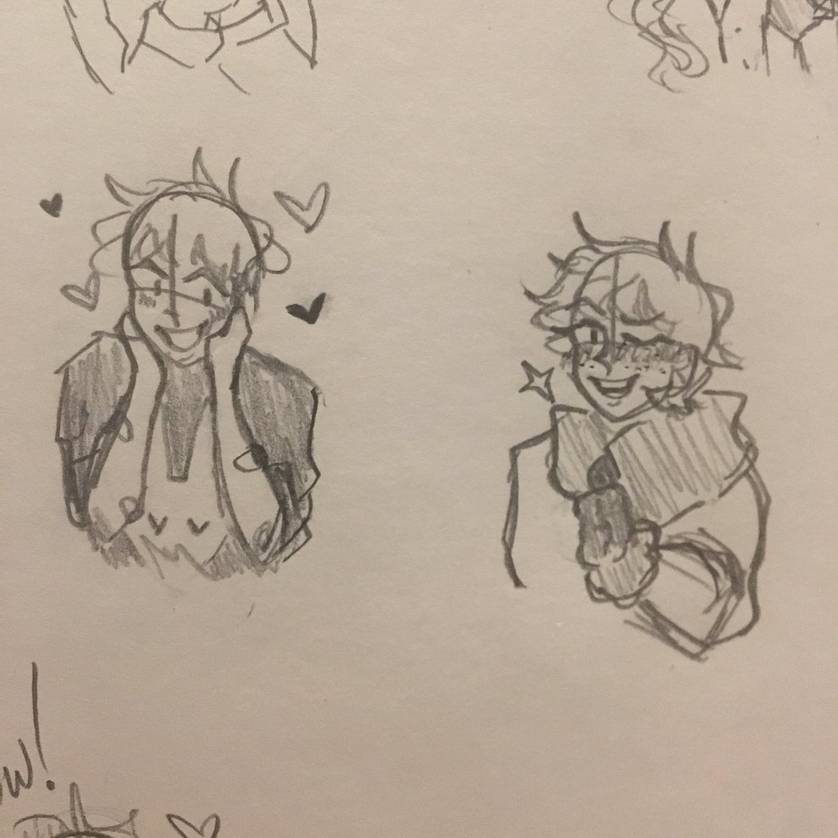 FloatingTrash's tweet image. Gonna start using this acc for art too! Some doodles I made a few days ago :)