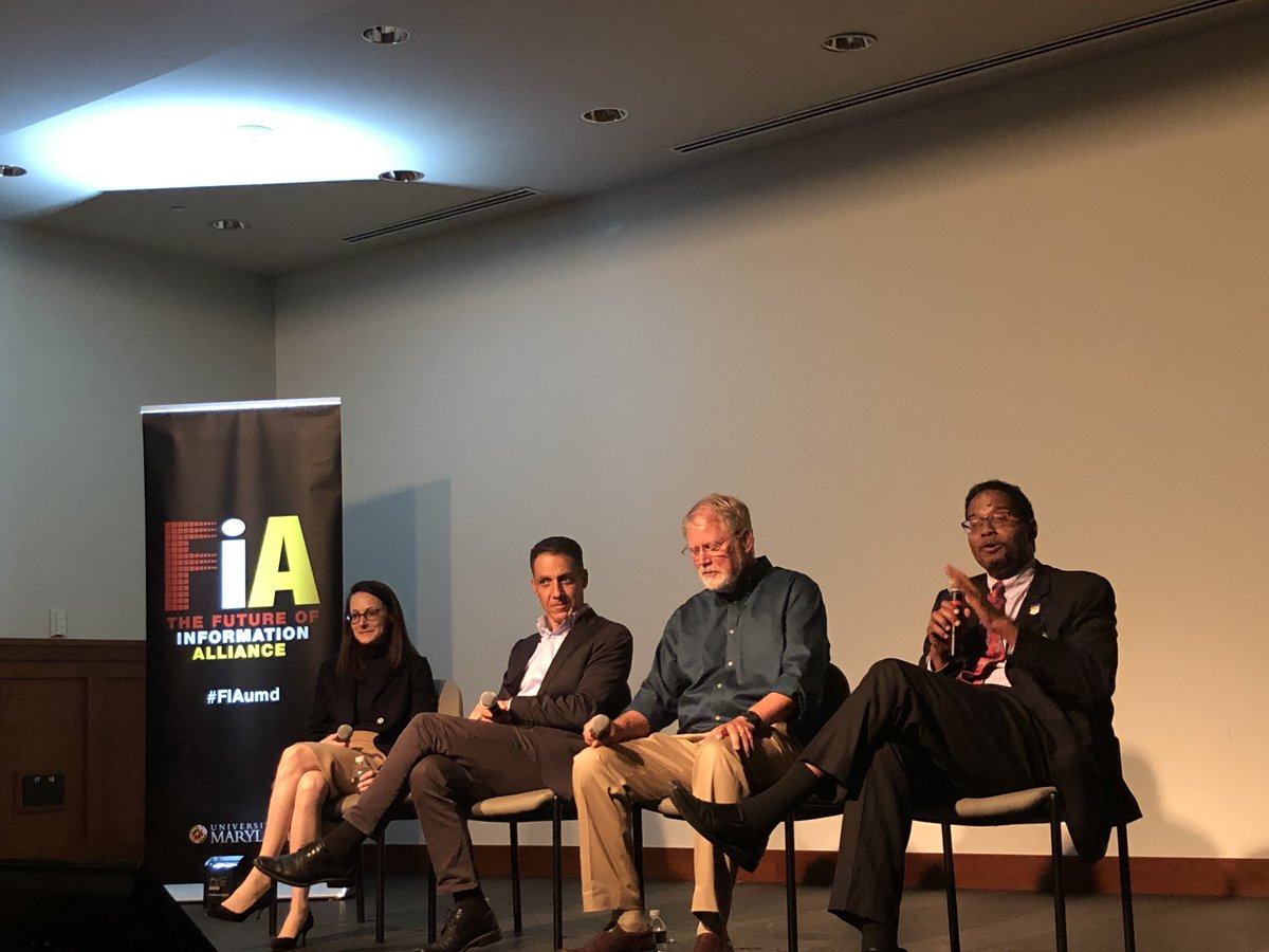 adruin's tweet photo. #deepfakes panel— learn the skills of deepfakes. Understand the weaponization of tech. How do we harness the power? #FIAumd https://t.co/EqkbWHZmYq