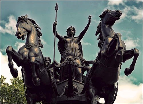 Boudica, the first-century Celtic Queen who led a revolt against the Roman occupation of Britain. After Romans flogged Boudica and raped her daughters, she vowed vengeance.

Across three cities her forces slaughtered 70k Romans before she poisoned herself to avoid capture.