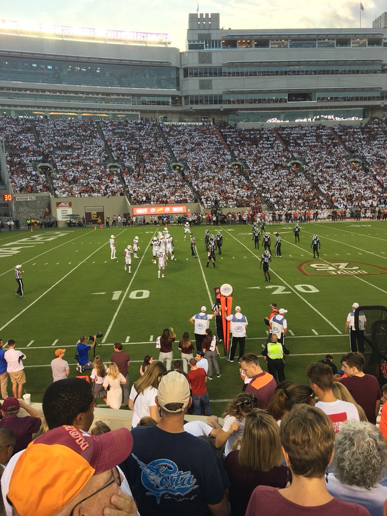 claydb's tweet image. Watching the Hokies against Duke in Blacksburg!