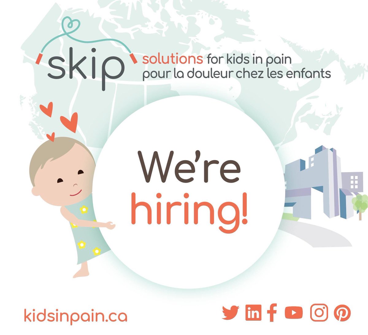 DrCChambers's tweet image. Are you an organized and effective leader who excels in a dynamic workplace and likes to enage with diverse stakeholders? If yes, apply to be the Managing Director of our @KidsInPain network! @ChildHealthCan @DalhousieU  careerbeacon.com/en/job/1573764…