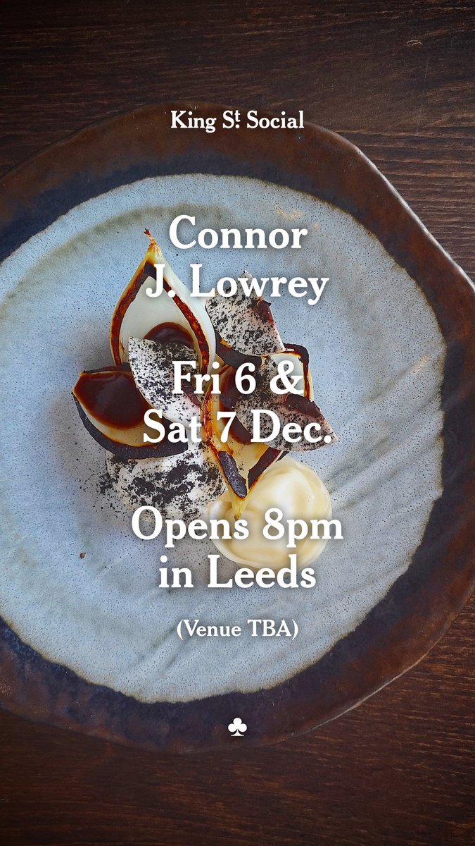 ♣️ NOW BOOKING ♣️

Tickets: bit.ly/2VIt2GA