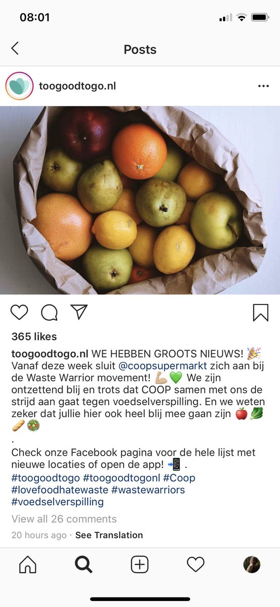 R_van_Ee's tweet photo. Goed Nieuws! #TooGoodToGo #tegenvoedselverspilling #nieuwaanbod https://t.co/3YwmDFO1ML